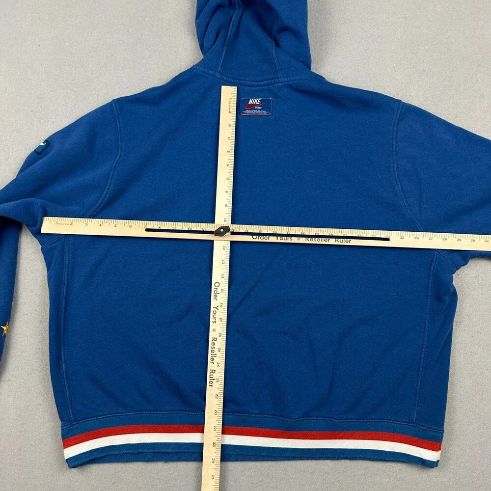 Nike Hoodie Men 2XL Blue Super Flight Stories Pullover Sweatshirt Stars XXL *